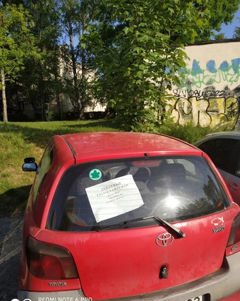 Toyota Yaris cena 3000 przebieg: 325000, rok produkcji 2002 z Kraków małe 7